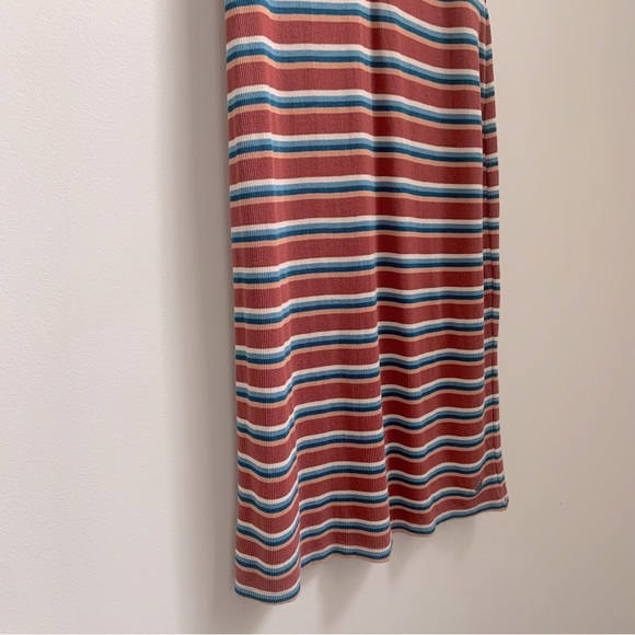 Roxy, rust blue white and orange striped dress in XS - Picture 13 of 13